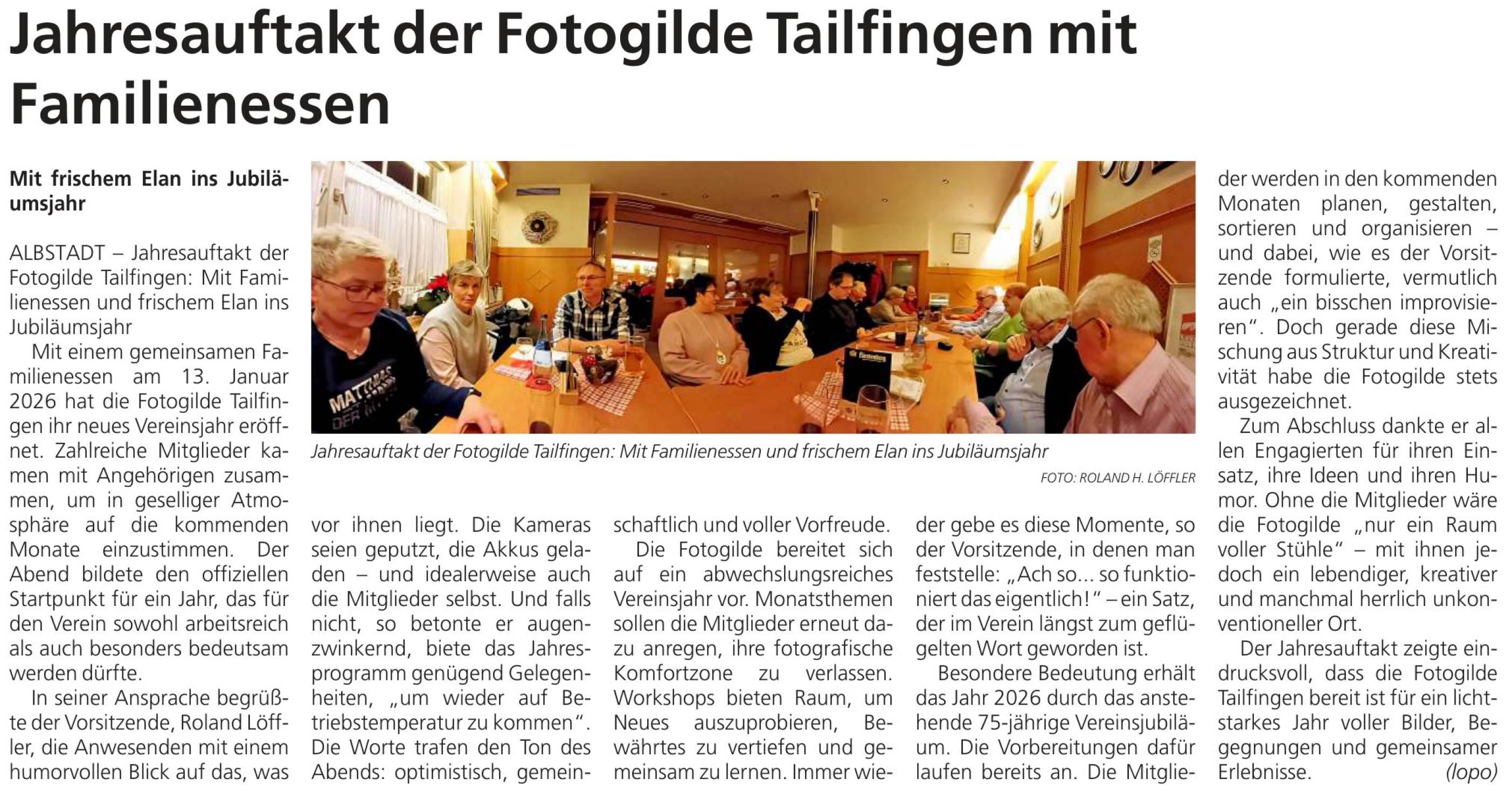 20260115 Zollern Alb Kurier Jahresstart Fotogilde 1